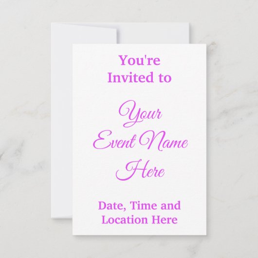 Paarse en roze ventilator kaart (Achterkant)