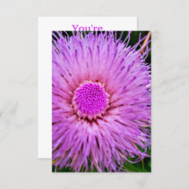 Paarse en roze ventilator kaart