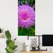 Paarse en roze ventilator poster (Thuiskantoor)