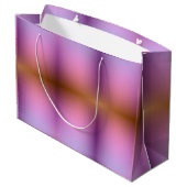 Paarse en roze verloopkleurige cadeautas met witte (Achterkant Gekanteld)
