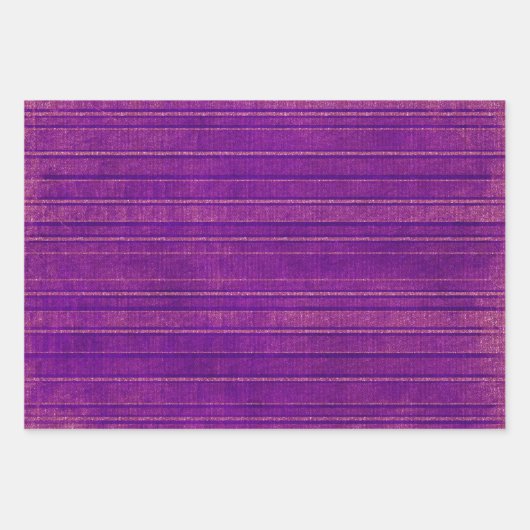  Paarse en Roze Verstrekte Streepjespatroon Inpakpapier Vel (Voorkant 3)