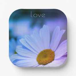 Paarse en roze vierkant papieren bordje