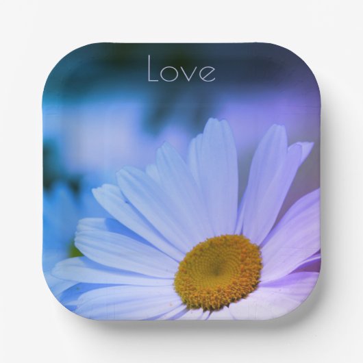 Paarse en roze vierkant papieren bordje (Voorkant)