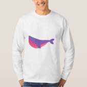Paarse en roze vis t-shirt (Voorkant)