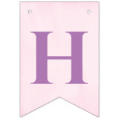 Paarse en roze vlinder Happy Birthday Banner