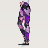 Paarse en Roze Vlinder Leggings (Links)