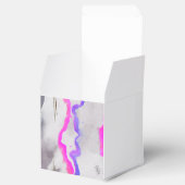 Paarse en roze Waterverf Abstract Bedankdoosjes (Geopend)