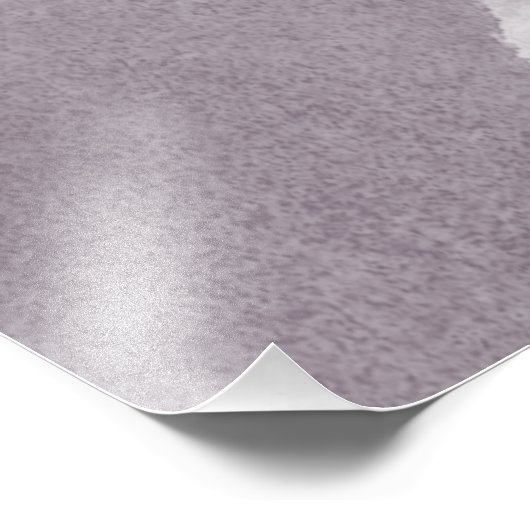 Paarse en roze Waterverf Abstract Foto Afdruk (Hoek)