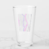 Paarse en roze Waterverf Abstract Glas (Achterkant)