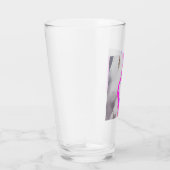 Paarse en roze Waterverf Abstract Glas (Rechts)