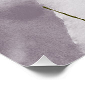 Paarse en roze Waterverf Abstract Perfect Poster (Hoek)