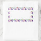 Paarse en roze waterverf bloemen Sticker (Tas)