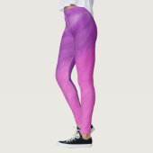 Paarse en roze Waterverf Wave Yoga Leggings (Links)