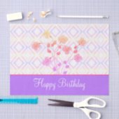 Paarse en roze weefselrestanten tissuepapier (Craft)