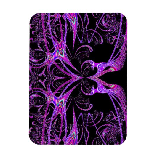 Paarse en roze wizardware magneet (Verticaal)