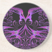 Paarse en roze wizardware zandsteen onderzetter (Voorkant)