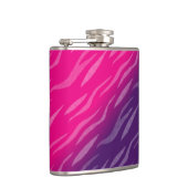 Paarse en roze Zebra Heupfles (Rechts)