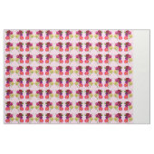 paarse en roze zoete erwt stof (Yard (91,4 cm))
