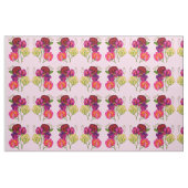 paarse en roze zoete erwt stof (Fat Quarter)