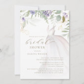 Paarse en Sage Green Wildflower Vrijgezellenfeest Kaart (Voorkant)