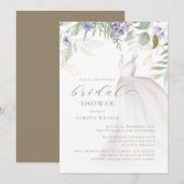 Paarse en Sage Green Wildflower Vrijgezellenfeest Kaart (Voorkant / Achterkant)