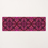 Paarse en scharlaken gepatenteerde yogamat (Achterkant (horizontaal))