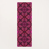 Paarse en scharlaken gepatenteerde yogamat (Achterkant)