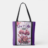 Paarse en Suikerschedel Tote Bag (Achterkant)