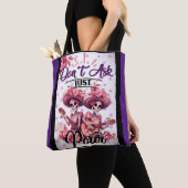 Paarse en Suikerschedel Tote Bag (Dichtbij)