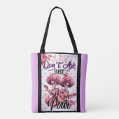 Paarse en  Suikerschedel Tote Bag (Achterkant)