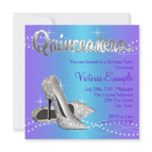 Paarse en turquoise blauwe Quinceanera
