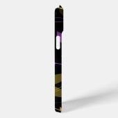 Paarse en turquoise bloemenwijngaard Case-Mate iPhone case (Achterkant / Rechts)