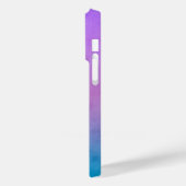 Paarse en turquoise gepersonaliseerde telefoonhoes Case-Mate iPhone case (Achterkant / Links)