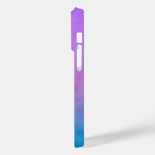 Paarse en turquoise gepersonaliseerde telefoonhoes Case-Mate iPhone case (Achterkant / Links)