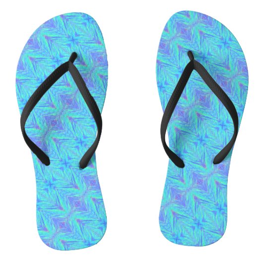 Paarse en Turquoise Low-Top Flip Flop (Voetbed)