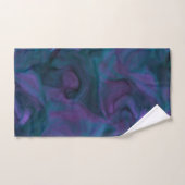 paarse en turquoise Marmer abstract Bad Handdoek (Handdoek)