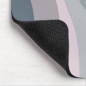 Paarse en turquoise retro stijl golven decoratie muismat (Hoek)