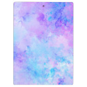 Paarse en Turquoise Waterverf Splashes Klembord (Achterkant)