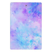 Paarse en Turquoise Waterverf Splashes Mini Klembord (Achterkant)