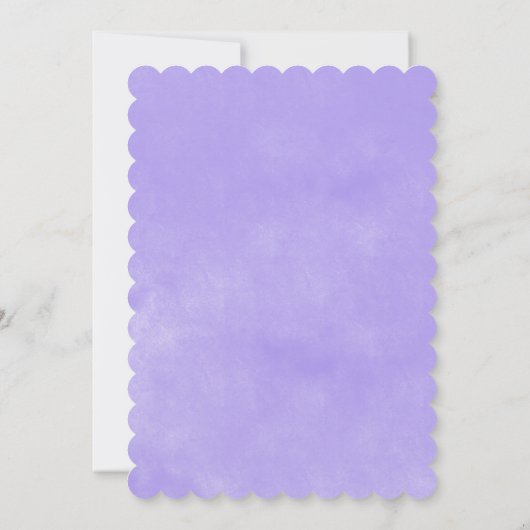 Paarse en verbrand Sinaasappel bruiloft bedankkaar Kaart (Achterkant)