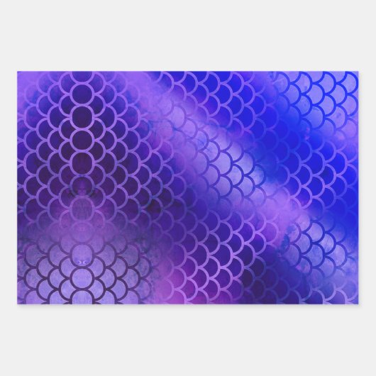 Paarse en verloopkleuren inpakpapier vel (Voorkant 2)