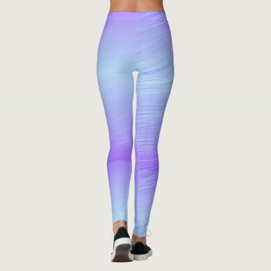 Paarse en violette vorm leggings (Achterkant)