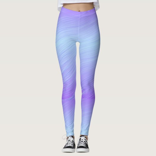 Paarse en violette vorm leggings (Voorkant)