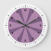 Paarse en violette zonnestraal grote klok (Voorkant)