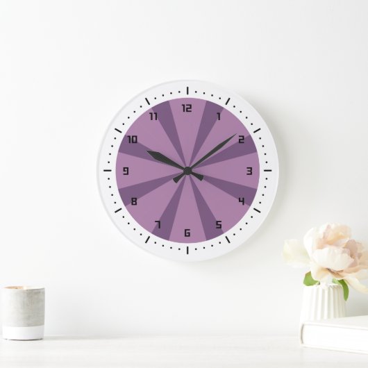 Paarse en violette zonnestraal grote klok (Huis)