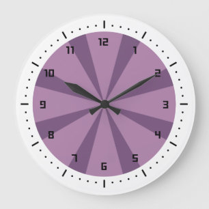 Paarse en violette zonnevlam grote klok