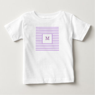 Paarse en wit Stripes - Aangepast monogram