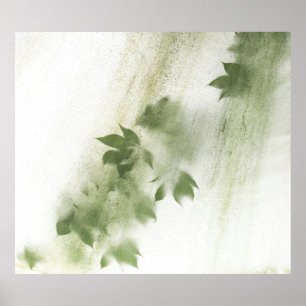 PAARSE EN WITTE ABSTRACTE SCHIJNEN POSTER