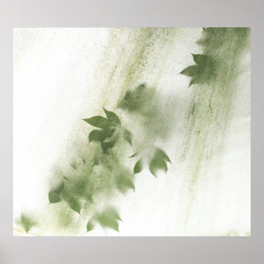 PAARSE EN WITTE ABSTRACTE SCHIJNEN POSTER (Voorkant)