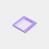 Paarse en witte Abstracte vormen weekschema Post-it® Notes (Schuin)